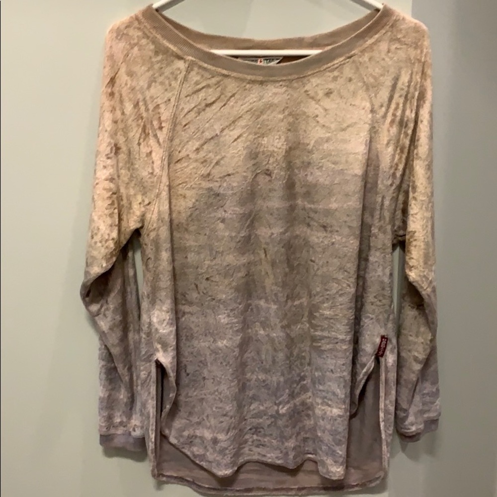 Hard Tail Velvet Raglan Ombré Shirt